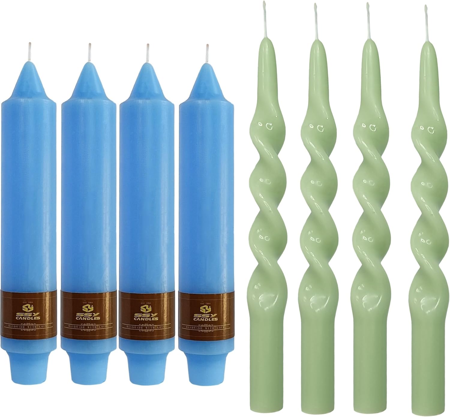 Spiral Taper Candle Twisted Candlestick Long Candle Sticks Unique Tapered Candles Unscented Candlesticks for Home Décor Weddings Festive Holiday