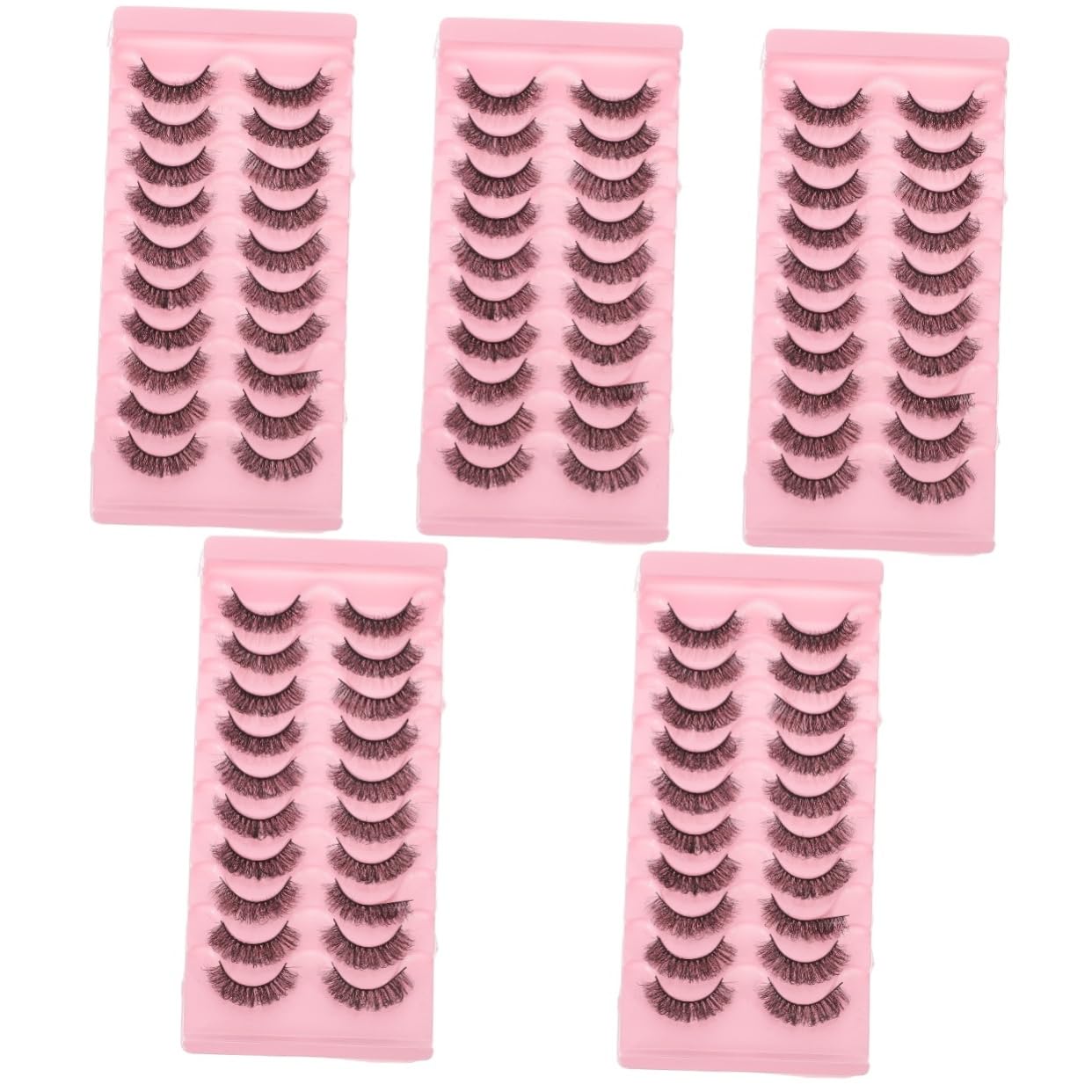 Healeved 50paia Extension Per Mano Voluminose e False Per Look Cat Eye Occasione