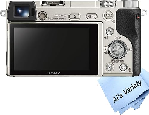 Miniatura 4 de Sony Cámara digital sin espejo a6000 plateada con lente de 0630-1969in  tarjeta de 32 GB trípode funda y más paquete de 18 piezas