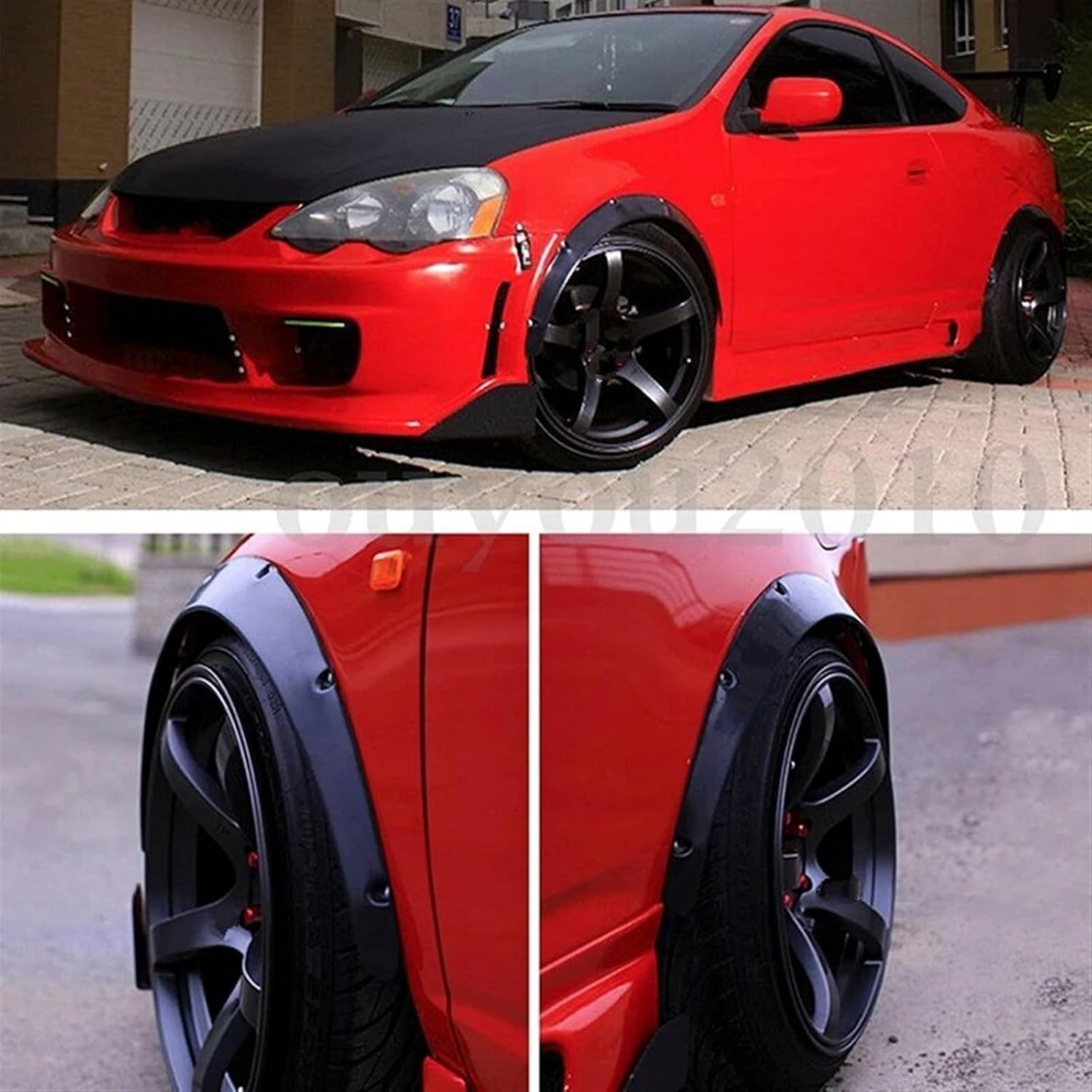 スプラッシュ 【カーアクセサリーバックミラーキャップウイングサイドミラーカバー】 マッドフラップ ユニバーサル車のホイールアーチフェンダーフレアカバートリムマッドガード保護リップアンチスクラッチストリ