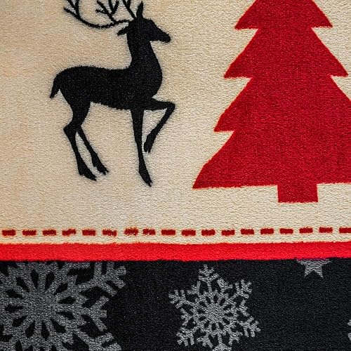 Miniatura 8 de Manta de Navidad de copo de nieve rojo súper suave, 50 x 60 pulgadas, para dormitorio, sala de estar, primavera, vacaciones, niños, bebés, adultos y