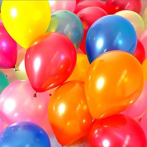 Miniatura 5 de 120 globos de arco iris de perlas de colores surtidos de látex de 12 pulgadas, globos redondos de helio de colores brillantes para cumpleaños, baby