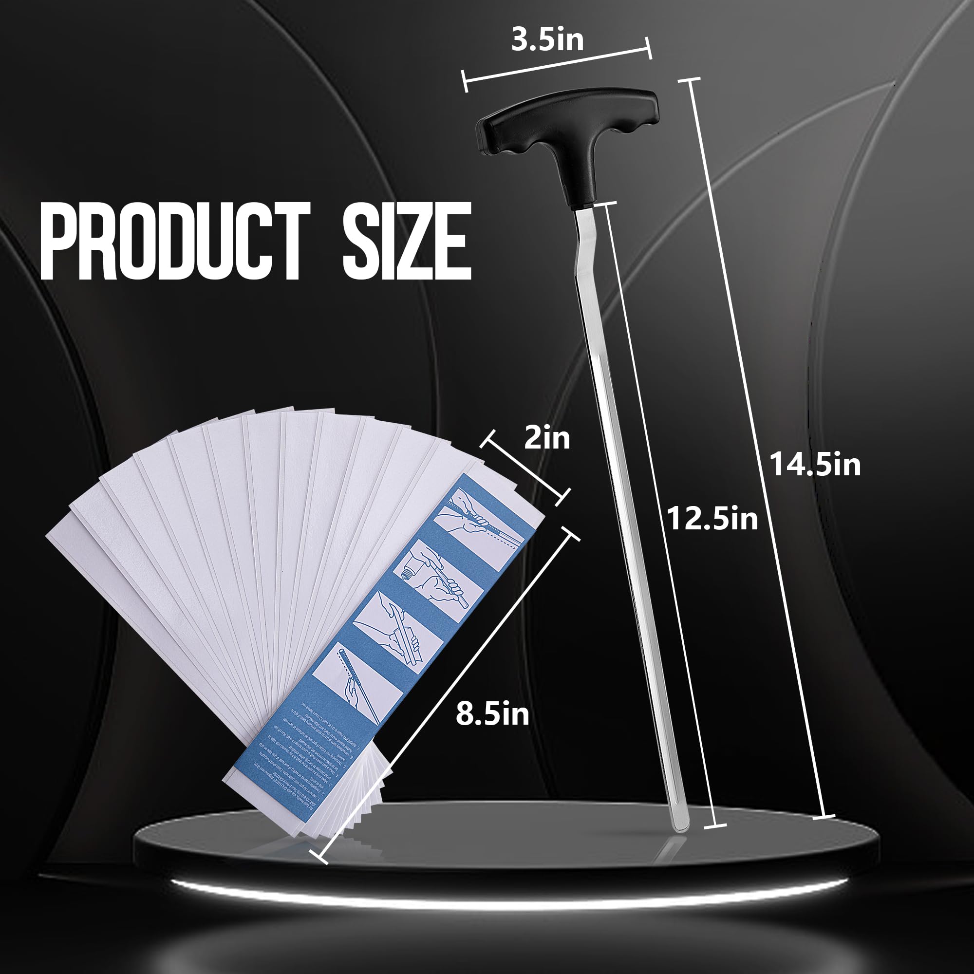 RunNico 12.5'' V-Shaped Golf Grip Removal Tool,Grip Remover Saver Gripping Kit,Golf Grip Tool,Standard Length Swinging Grips Golf Grip Remover Kit