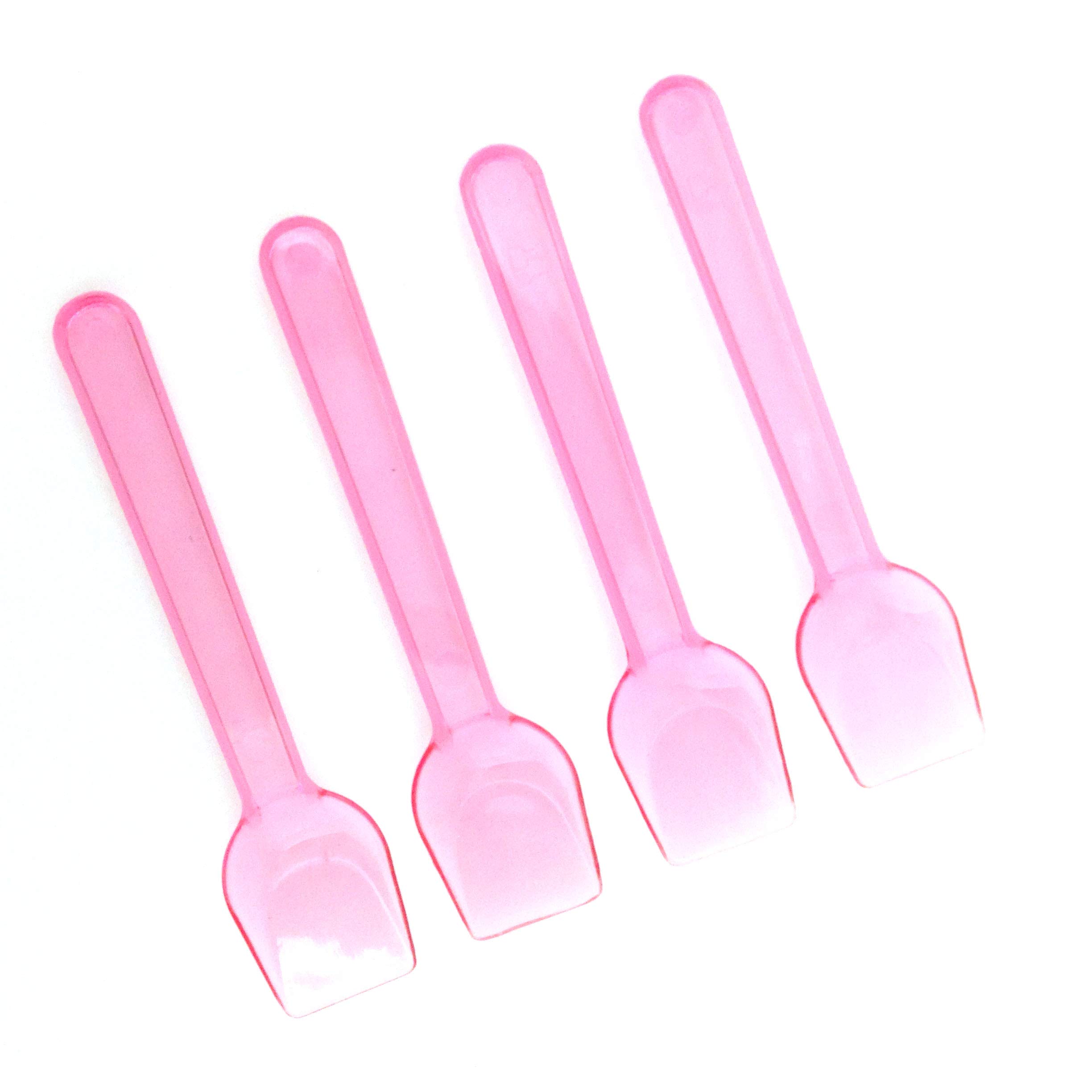 Buy PEPPERLONELY Transparent Plastic Ice Cream Spoons,Frozen Yogurt, Plastic Disposable Tasting
