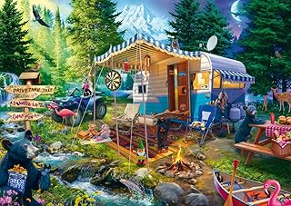 Comprar Schmidt Spiele 58575 Jeff Haynie-Puzzle (1000 Piezas), diseño de Caravana en Las montañas, Multicolor
