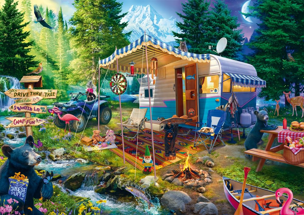 Schmidt Spiele 58575 Jeff Haynie, With the Caravan in the Mountains, 1000 Piece Puzzle