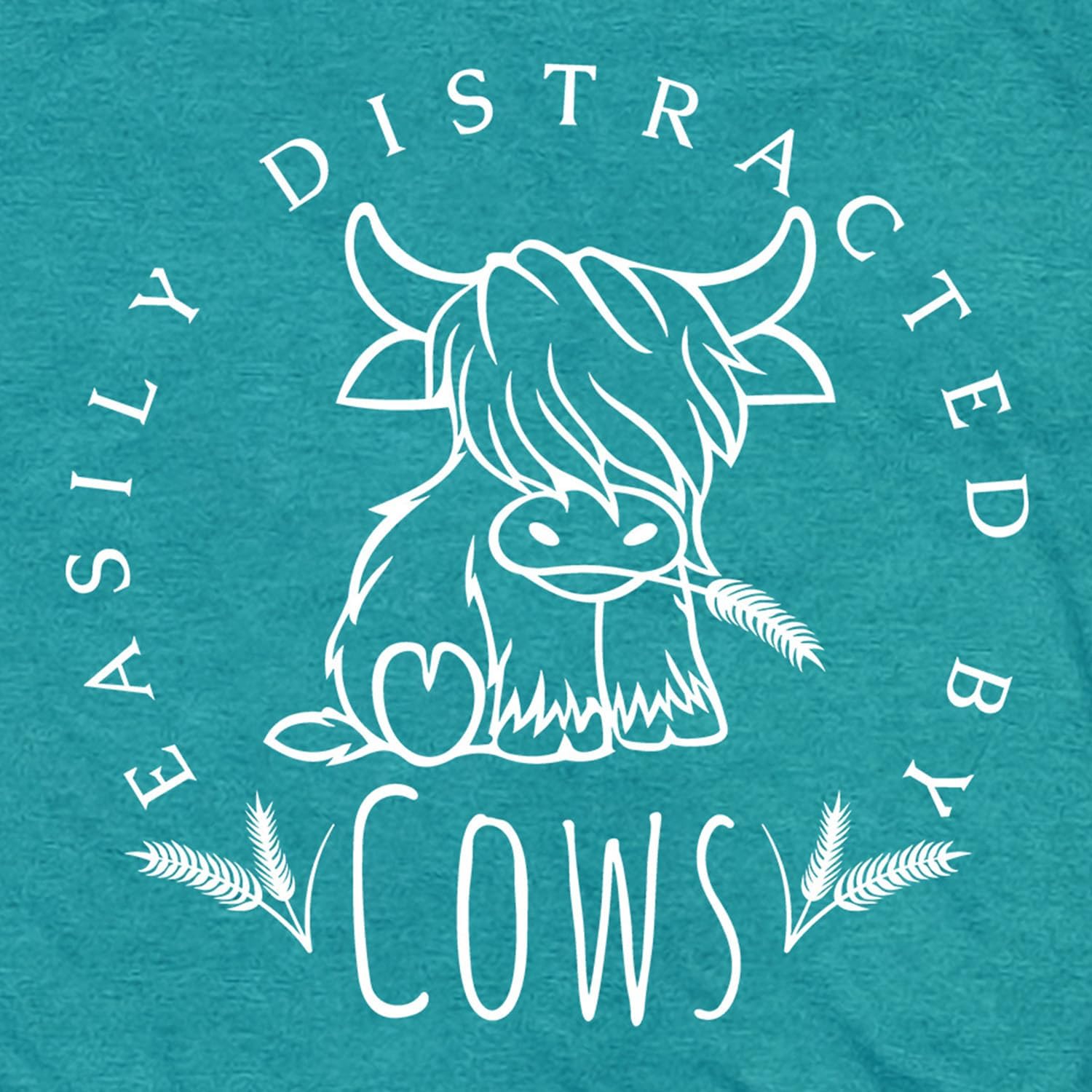 Cow Lover Shirts for Women Easily Distracted by Cows Tshirt Western Country Farm Life Tee Tops - Image 6