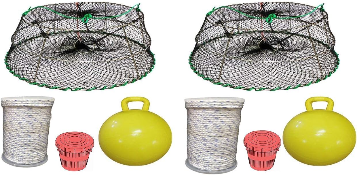 KUFA Sports(CT76+PAM5) Tower Style Stainless Steel Prawn Trap(30"x20"x12") with Prawn Trap Accessory Combo