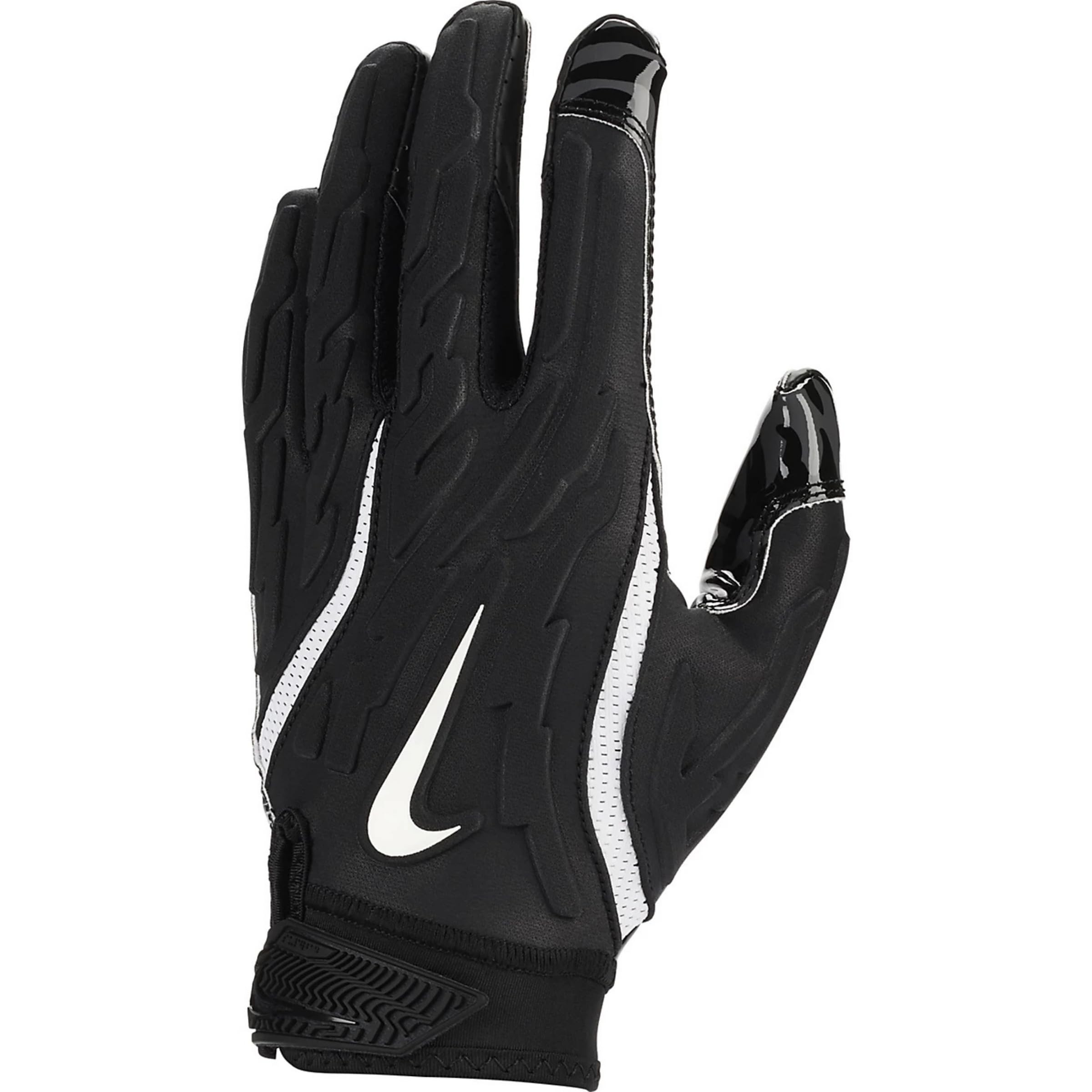 Nike Superbad 7.0 Football Gloves โ American Football Receiver Gloves โ Maximum Grip & Breathable Performance Gloves, Black/Black/White, XXL