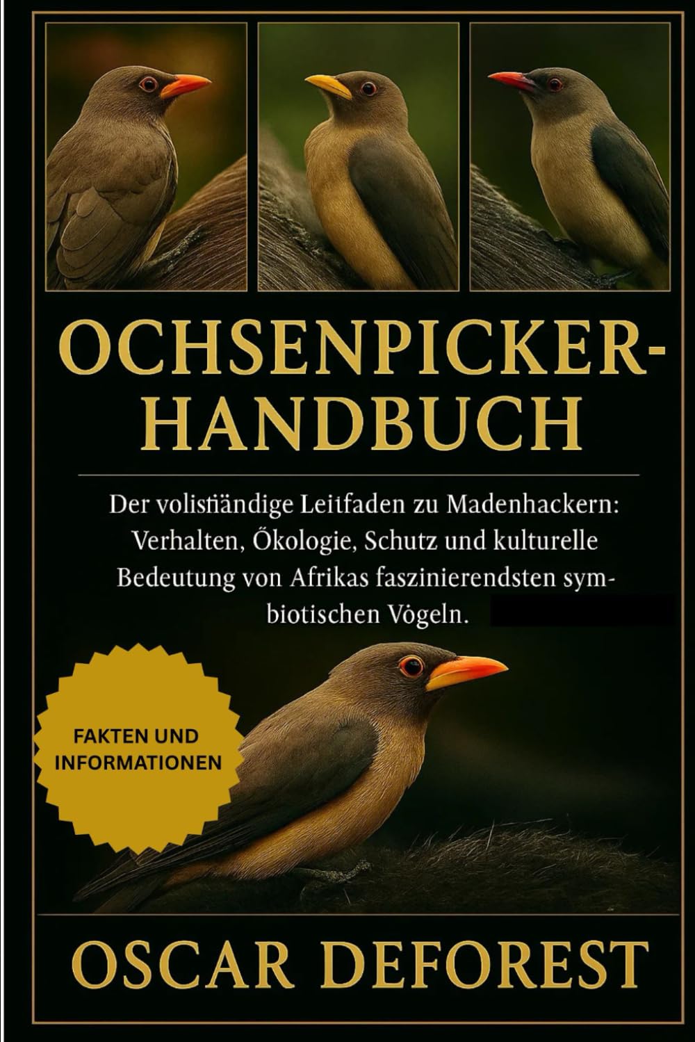 Ochsenpicker-Handbuch: Der vollständige Leitfaden zu Madenhackern: Verhalten, Ökologie, Schutz und kulturelle Bedeutung von Afrikas faszinierendsten symbiotischen Vögeln.