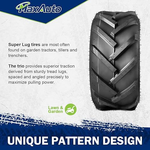 Miniatura 6 de MaxAuto - Patrón de neumáticos para montar en césped P328 (16 x 6.50-8 y 23 x 10.50-12)