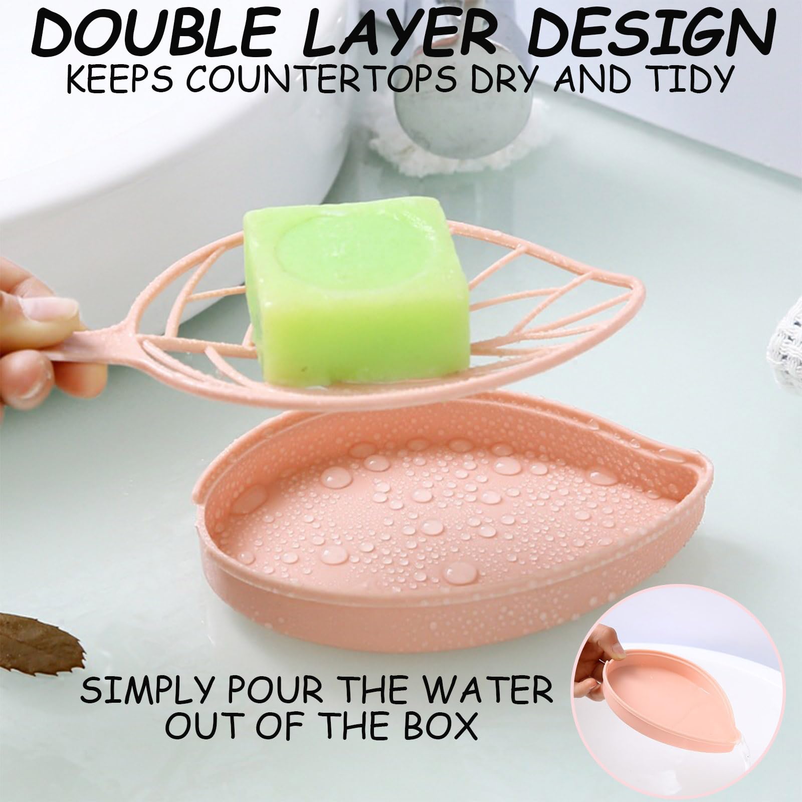 2 Portasapone In Silicone Con Scarico, Antiscivolo, 12x10x1,5 Cm, Per Bagno E Cucina, Bianco E Grigio