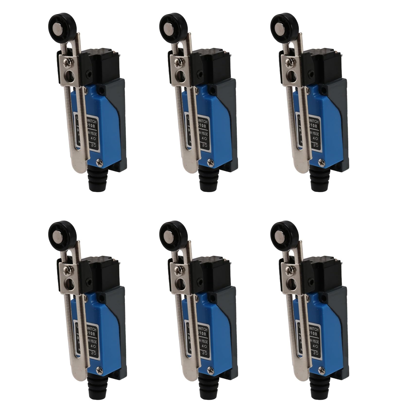 Jnchdghwa As Shown 6X Me-8108 Momentary Rotary Adjustable Roller Lever Arm Limit Switch
