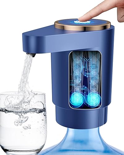 Miniatura 9 de Bomba de dispensador de agua, bomba de agua potable automática con carga USB para dispensador de jarra de agua mini portátil, ideal para cocina