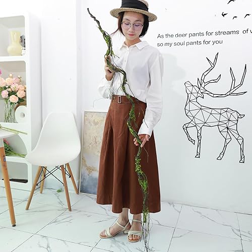 Miniatura 8 de CONGZHANHH 2 ramas de árboles artificiales de 67 pulgadas para decoración, tronco de cerezo falso, enredaderas, ramitas de musgo, plantas para