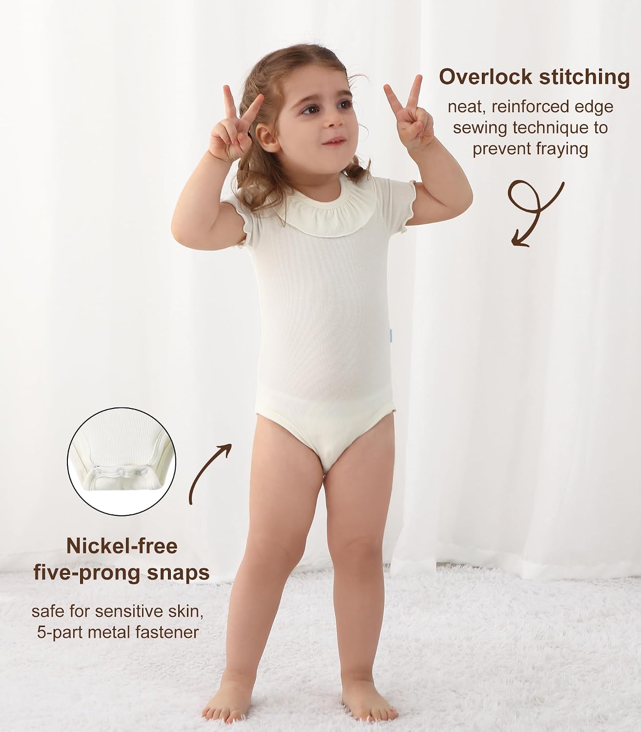 Baby Girl Bodysuit Soft Bodysuits Cute Outfits Viscose from Bamboo One Piece Summer Playwear