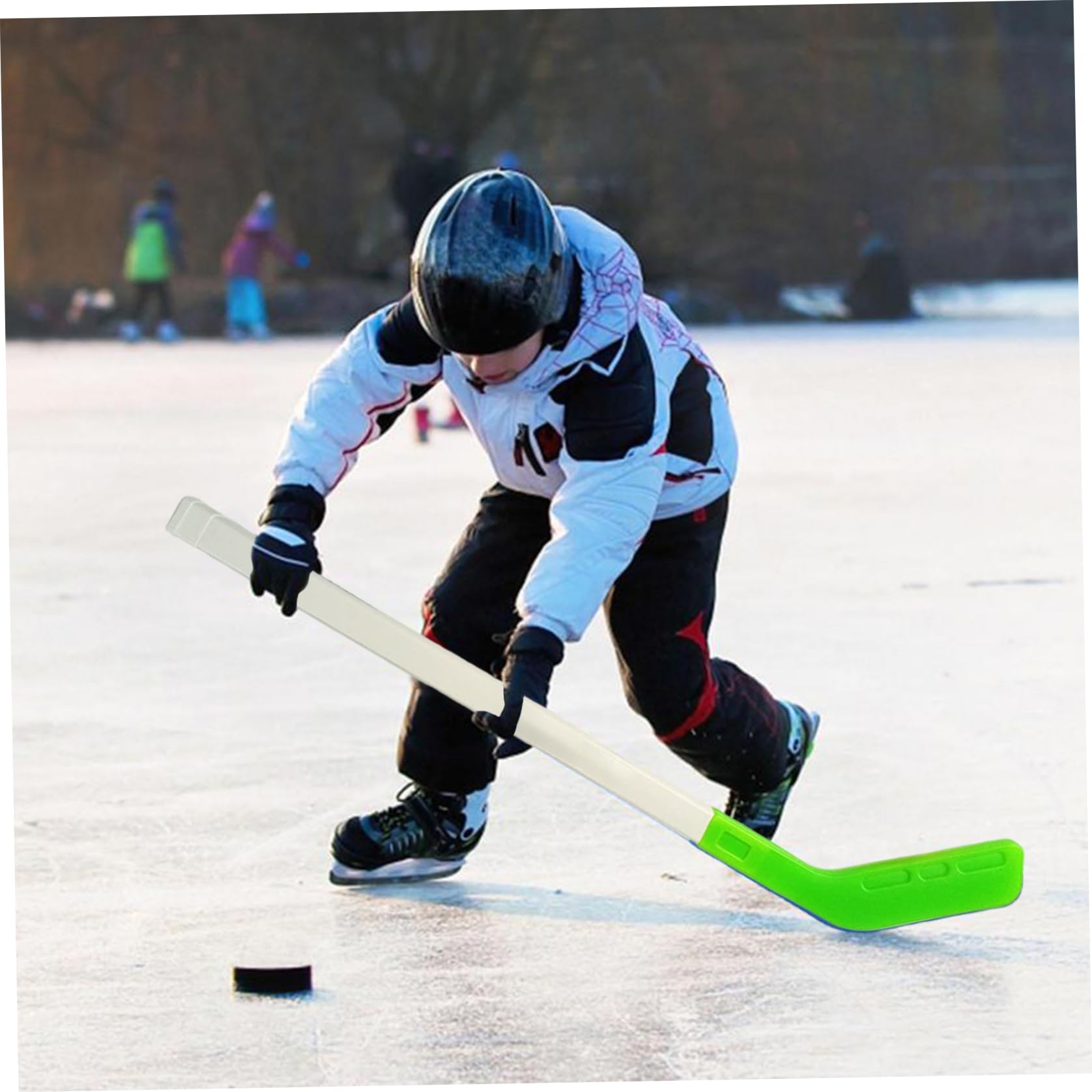 Kit de Hockey Enfants 72 cm Crosse avec 2 Balles Entraînement Ludique
