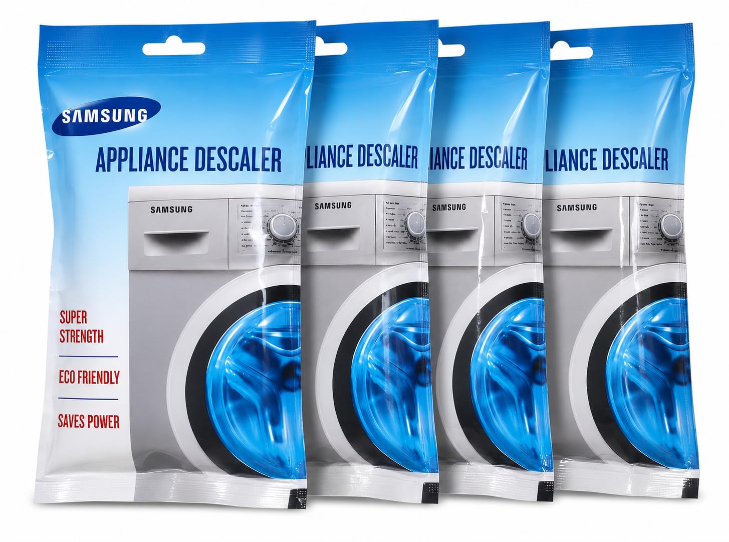 Washing Machine Descaling Powder | compatible samsung Removes Limescale, Mold & Bacteria | Deep Cleans Drum, Tub & Rubber Seal | Front Load & Top Load | 100g Each (Pack of 4)-image-49
