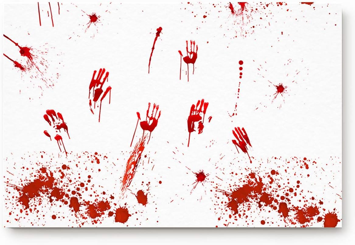 Halloween Scary Bloody Fingerprints Blood Stains Bath Mats NonSlip