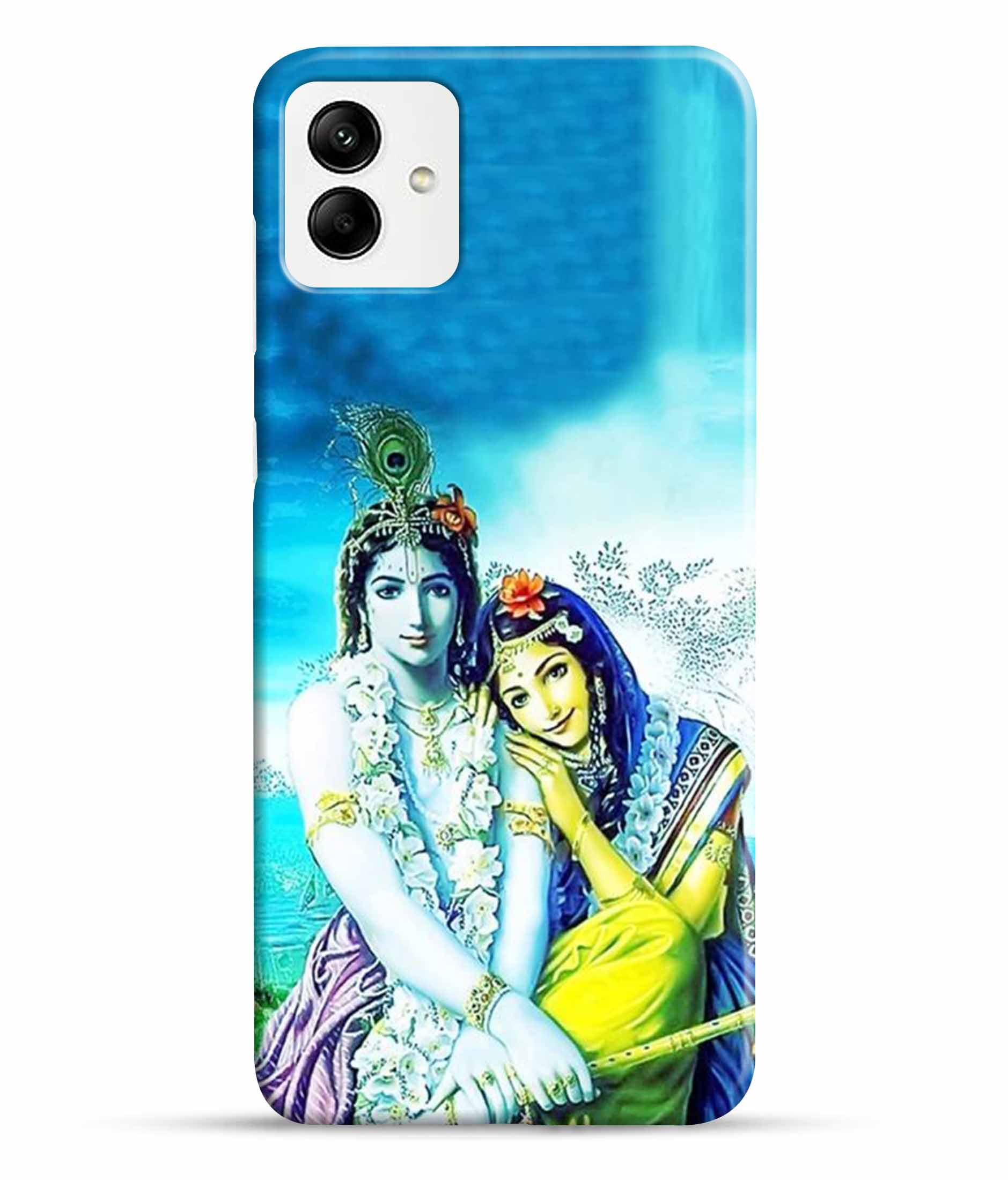 Mugruch Lord Radhe Krishna Designer Printed Polycarbonate Hard Back Case Cover for Samsung Galaxy M04 4G | Samsung M04 | Unique Design (Multicolor) - D1529