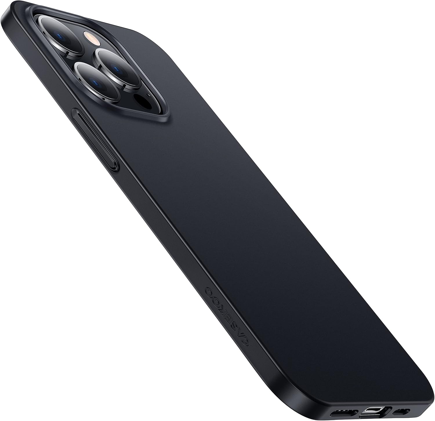 CASEKOO Slim Fit Compatible with iPhone 12 Case, Designed for iPhone 12 Pro Case 6.1 inch 5G (2020), [Ultra Thin] Hard PC Matte Finish Grip Protective Phone Cover (Black)