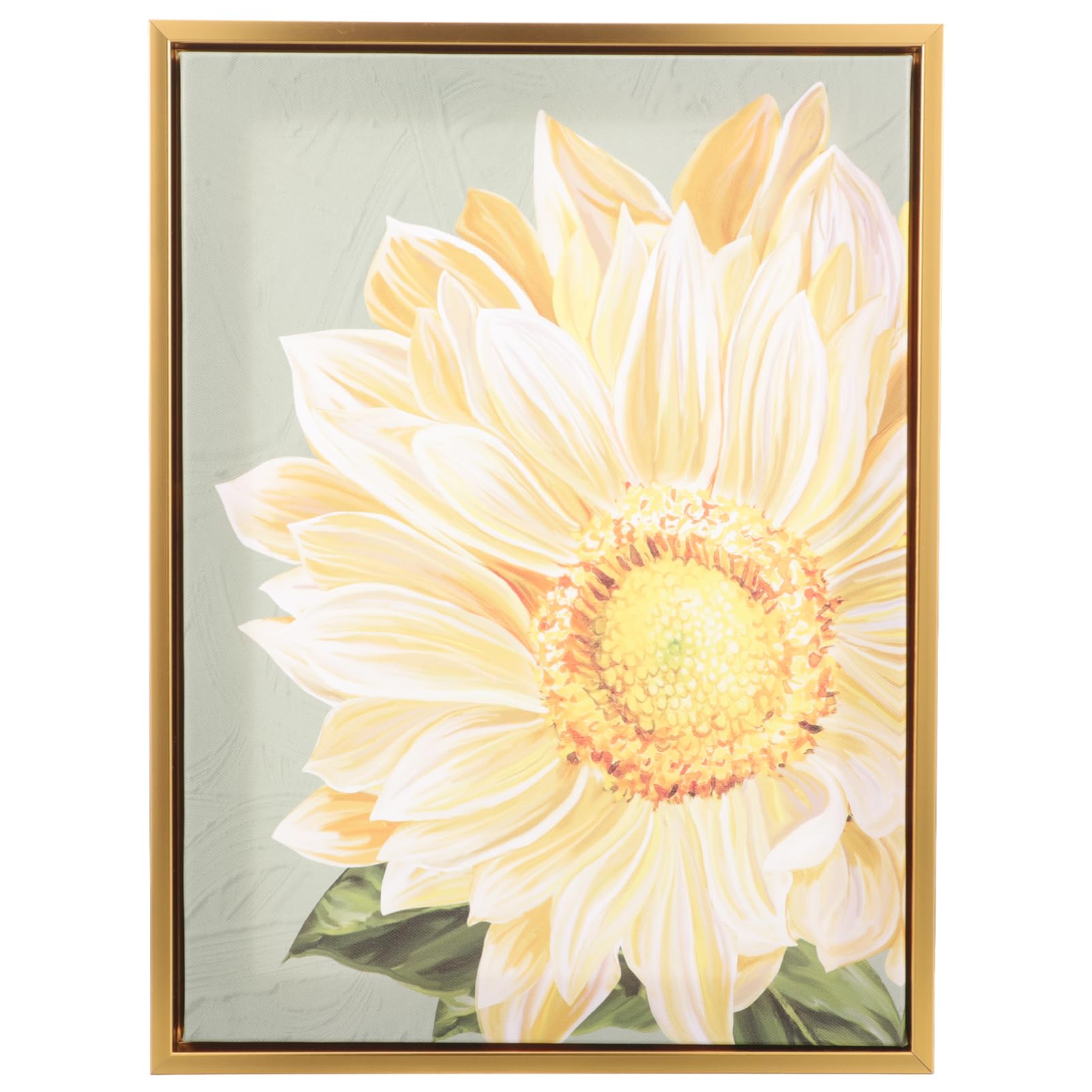 Toile murale tournesol avec cadre pour créer un salon lumineux et chaleureux