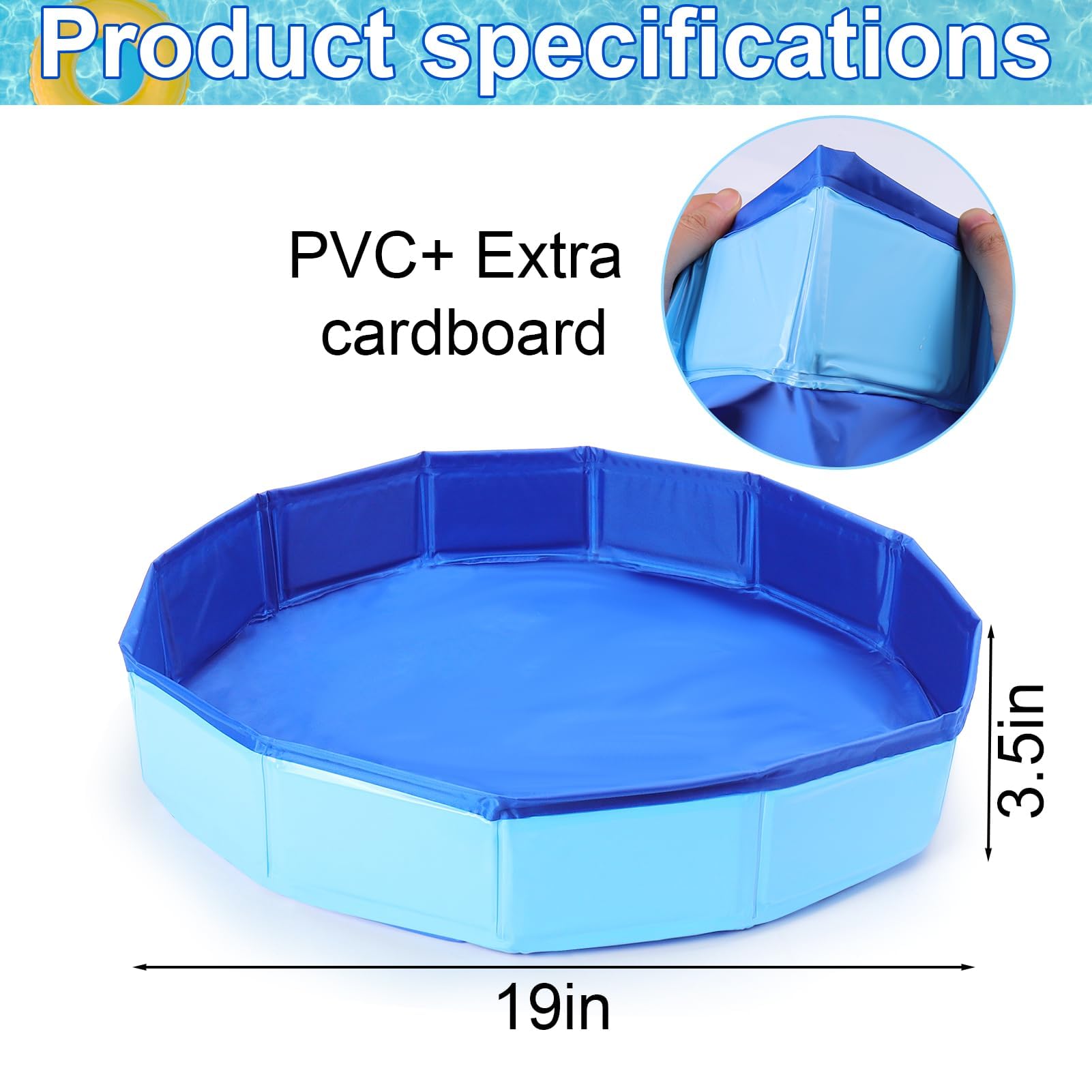 Vaschetta Lavapiedi per Piscina, Vasca pieghevole per piscina, Bacinella Pieghevole Pediluvio, Piscina Piscina Pediluvio Pieghevole, per Piscina, Vasca Idromassaggio, Spa