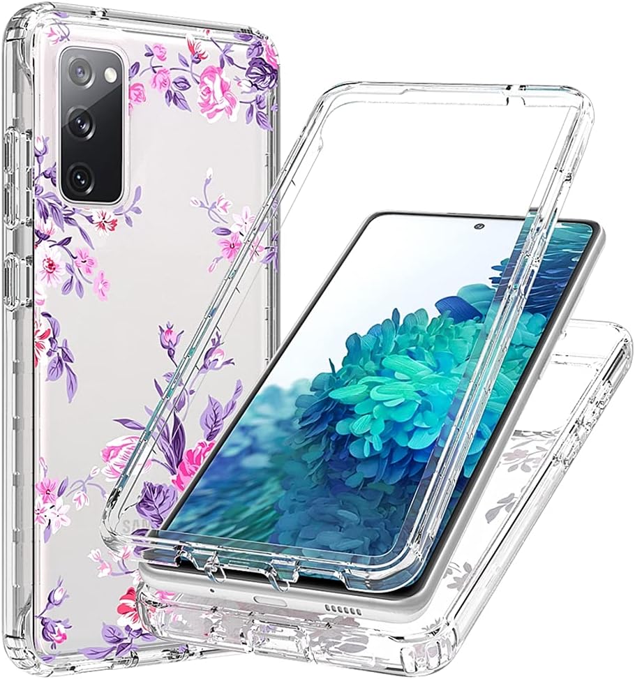 Floral Bumper Case Samsung S20 Fe Vokuha Floral Crystal Clear TPU