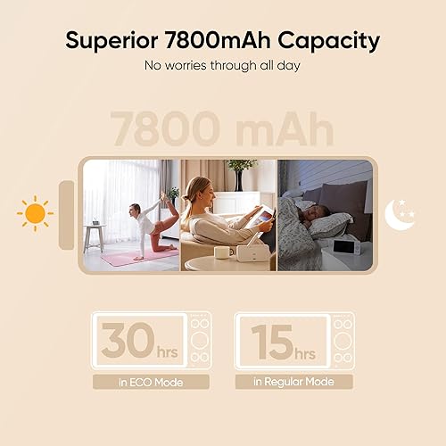 Miniatura 4 de bonoch Monitor de bebé sin WiFi, monitor de bebé de video de 5.5 pulgadas 1080p con cámara y audio, detección de movimiento y sonido, almacenamiento