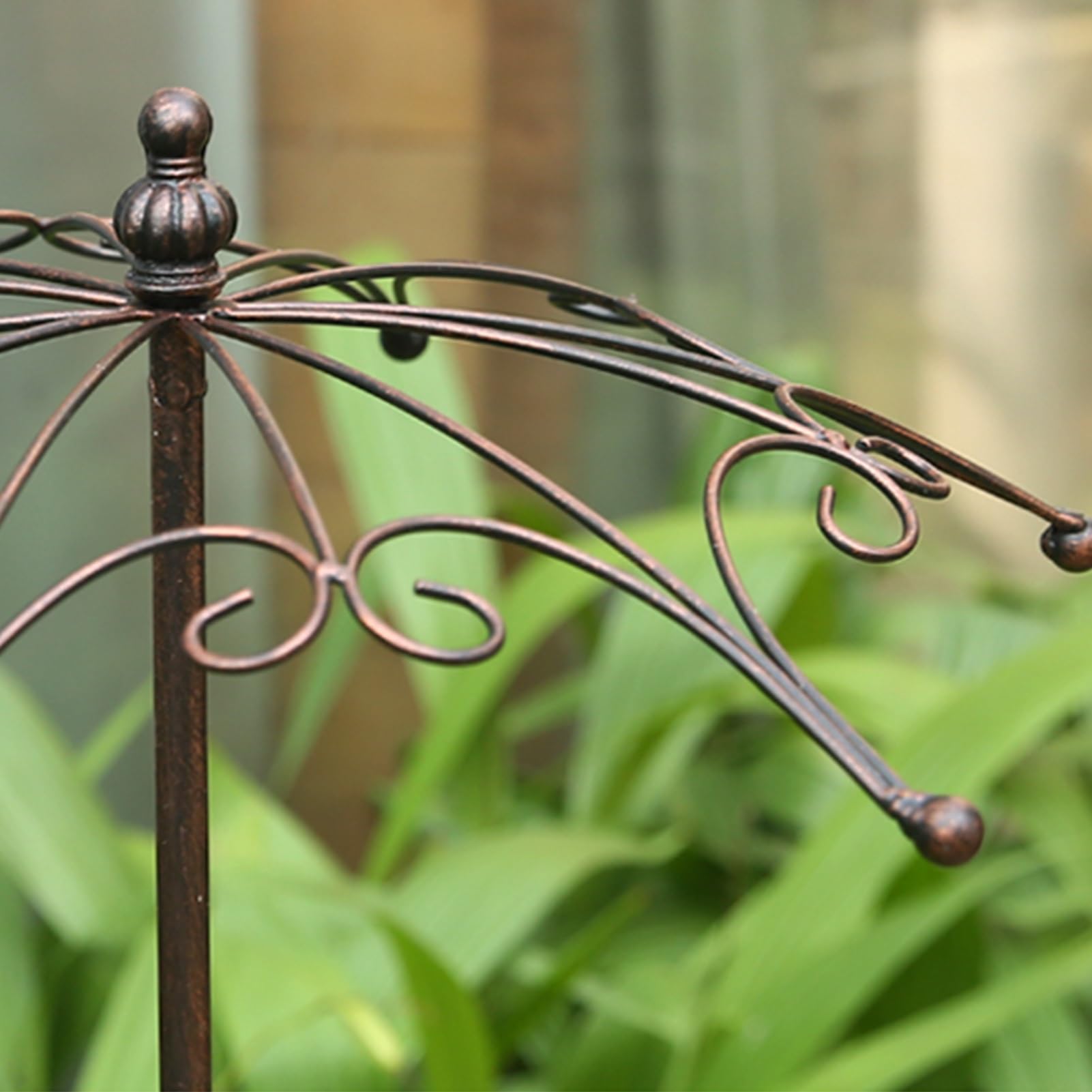 Metalowa Kratka Ogrodowa Do Roślin Pnących, Solidna Rama Podtrzymująca Wisterię Z Wiekowym Wykonaniem, Idealna Do Podtrzymywania Róż I Pomidorów,Copper-50 x 123cm