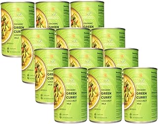 Islands Harvest Organic Green Curry Coconut Milk Pack of 12 - Vegan, Kos...