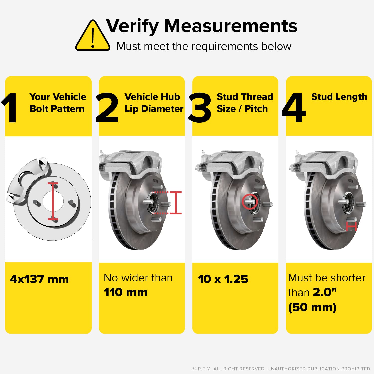 RockTrix - 2 inch ATV Wheel Spacers (4x137, 110mm Bore, 10x1.25 Studs and Cone Seat Nuts) Compatible with Kawasaki Can-Am Bombardier (Read Listing for Year Model) UTV Silver V3 50mm 2pcs