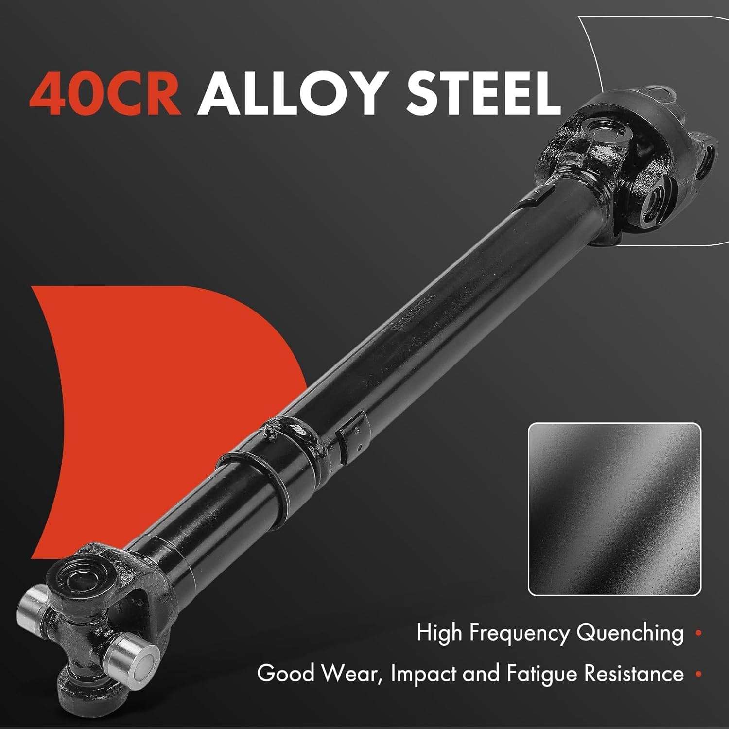 A-Premium Front Complete Drive Shaft Prop Shaft Driveshaft Assembly Compatible with Jeep J10 1978-1979, J-100 1971, J20 1978-1979, J-2500 1971-1973, J-2600 1972-1973, Wagoneer 1971-1973/1978-1979