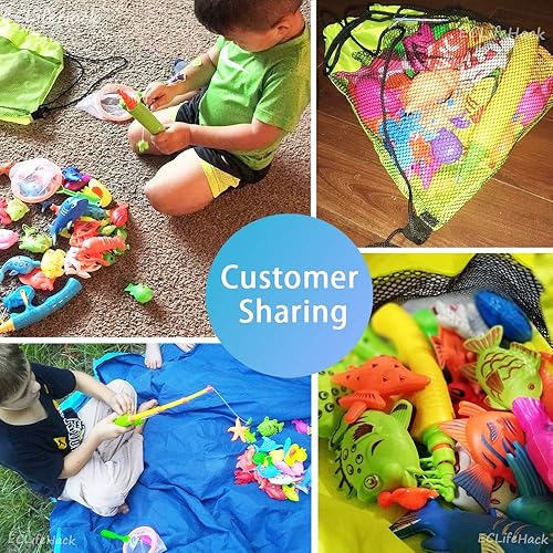 Miniatura 7 de CozyBomB Juego de pesca magnético para niños + 2 postes adicionales