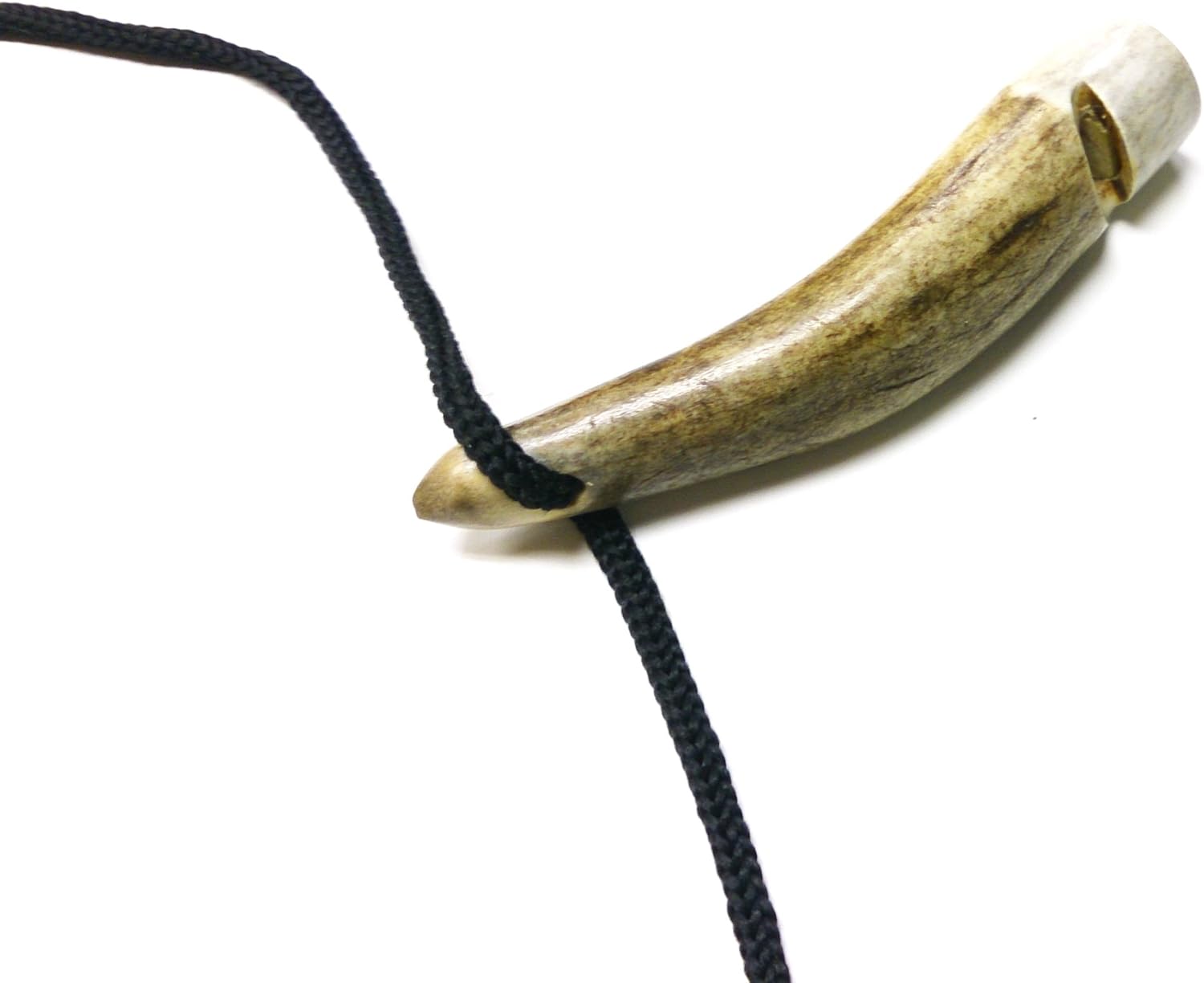 Stag Horn Dog Whistle Size 4" Long. With Lanyard. Pet