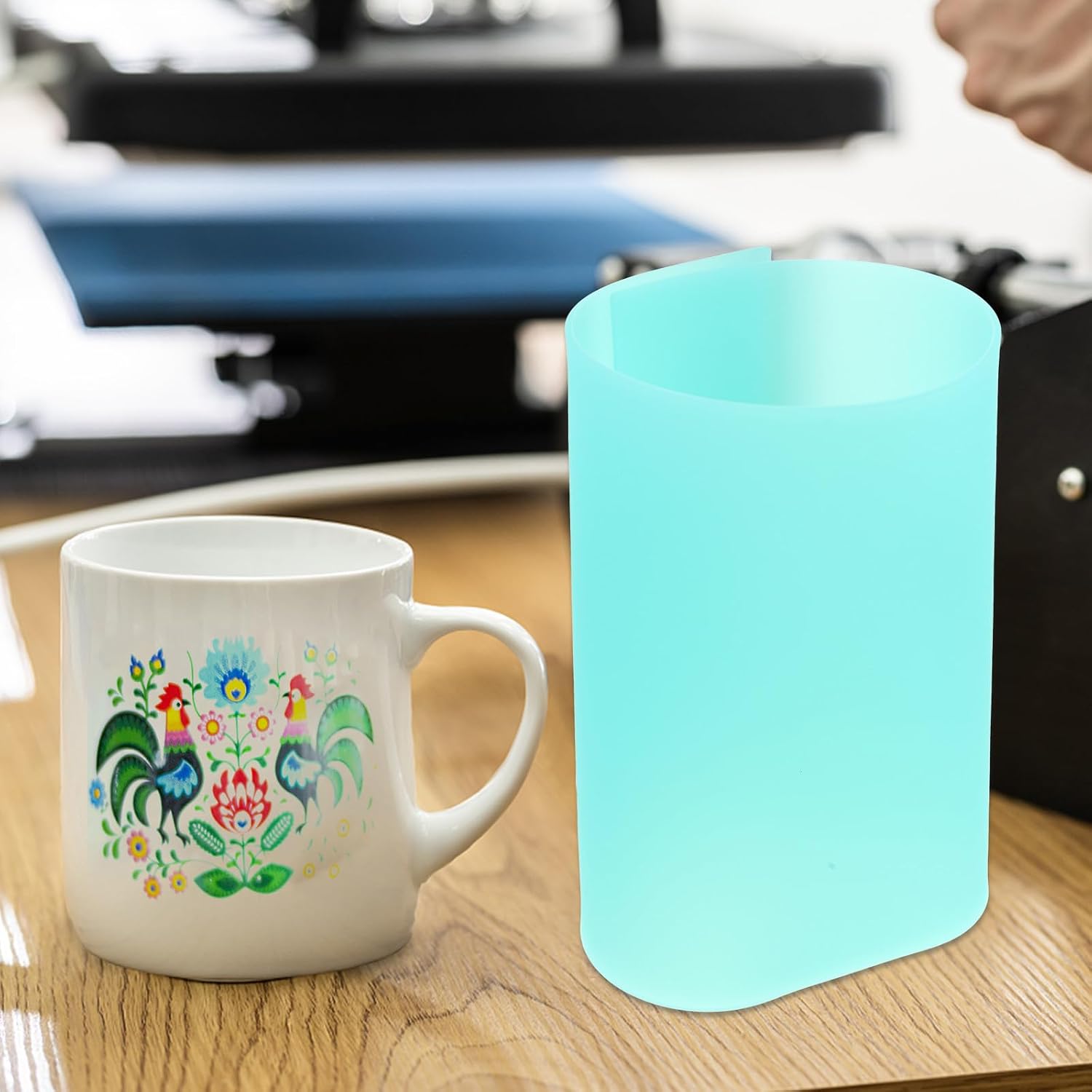 3pcs Mug Press Machine Silicone Mat Sleeve Set