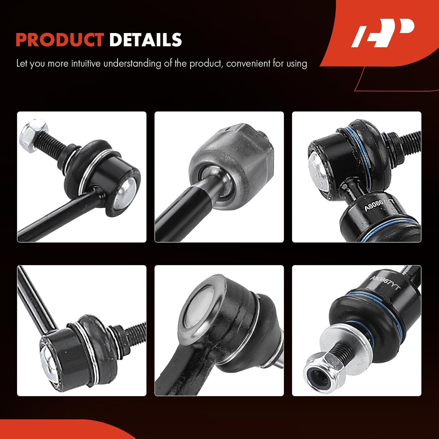 A-Premium Set of 10, Front & Rear Sway Bar Link, Front Lower Ball Joint, Inner & Outer Tie Rod End, Compatible with Mazda 3 2004-2009, 3 Sport 2009