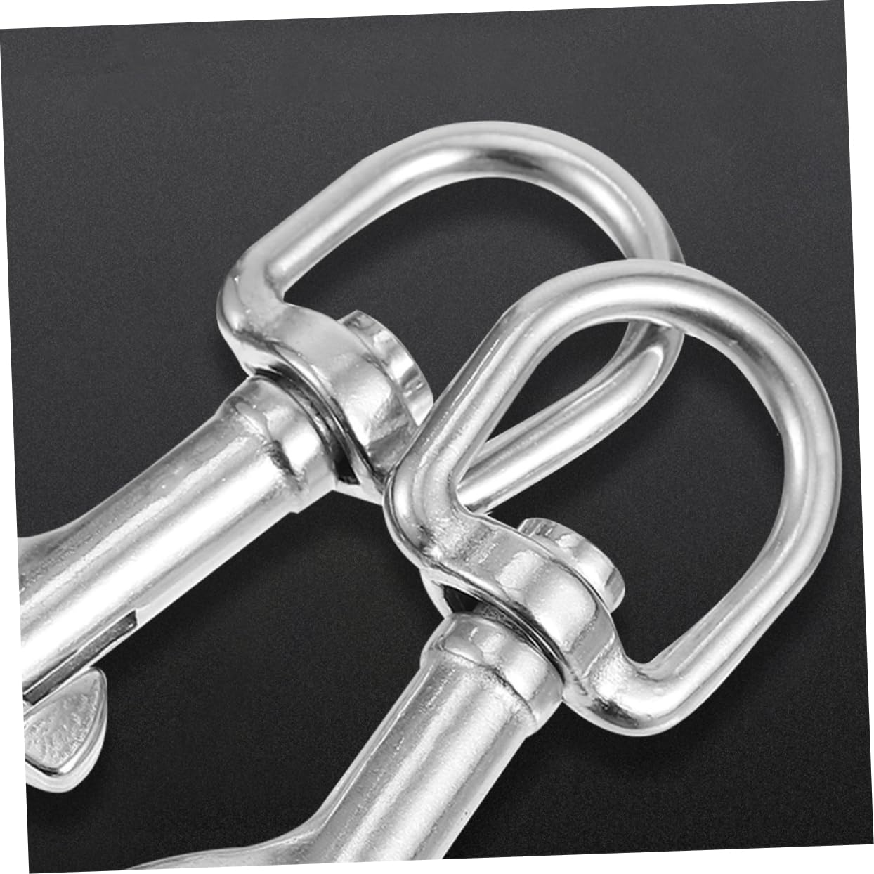 Gatuida 6stücke Edelstahl Drehbare Schnapphaken Für Hundeleinen Robuste Lanyard-clips Für Vielseitige Anwendungen Für Haustiere Und Outdoor-aktivitäten