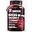 Iron Supplement for Women Men, High Potency Iron 65mg with Vitamin C 250mg, Slow Release Stomach Friendly Iron Pills, Non-GMO, No Gluten, 180 Vegan Tablets
