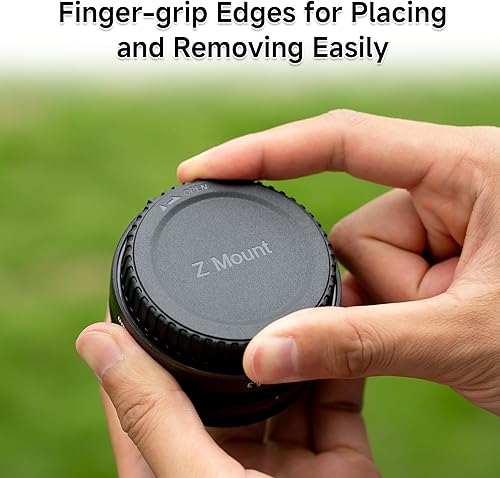 Miniatura 3 de Tapa de lente trasera y cubierta de cuerpo para cámara Nikon Z Mount Z30 Z50 Z5 Z6 Z6 II Z7 Z7 II Z9 Z fc reemplaza la tapa de lente LF-N1 y la tapa