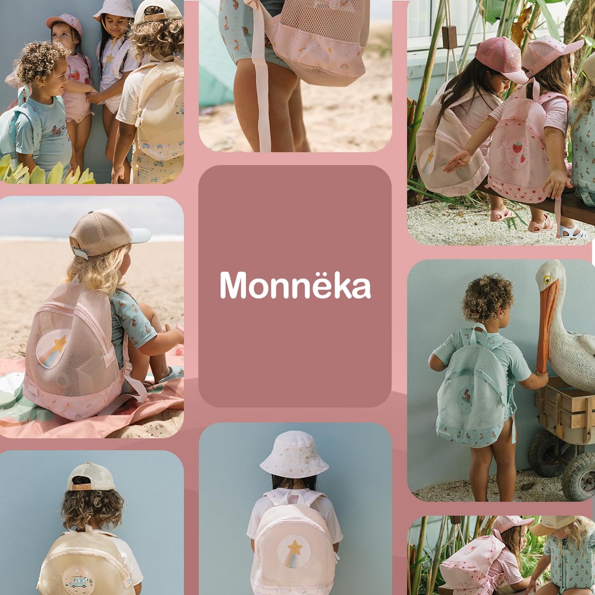 Mochila Antiarena | Ligera y transpirable | Secado rápido | Tirantes ajustables y acolchados | Ideal para toallas y juguetes de playa | toucan
