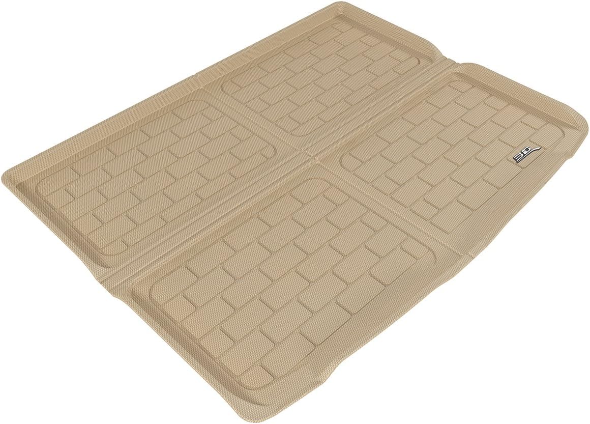 3D MAXpider Cargo Custom Fit All-Weather Floor Mat for Select Infiniti QX30 Models - Kagu Rubber (Tan)