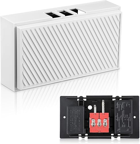 Saillong Wired Doorbell Chime, 16V 10VA Front and Rear Door Chime for Home Wall Inside, Compatible with Doorbell Botton and Transformer, Two Loud