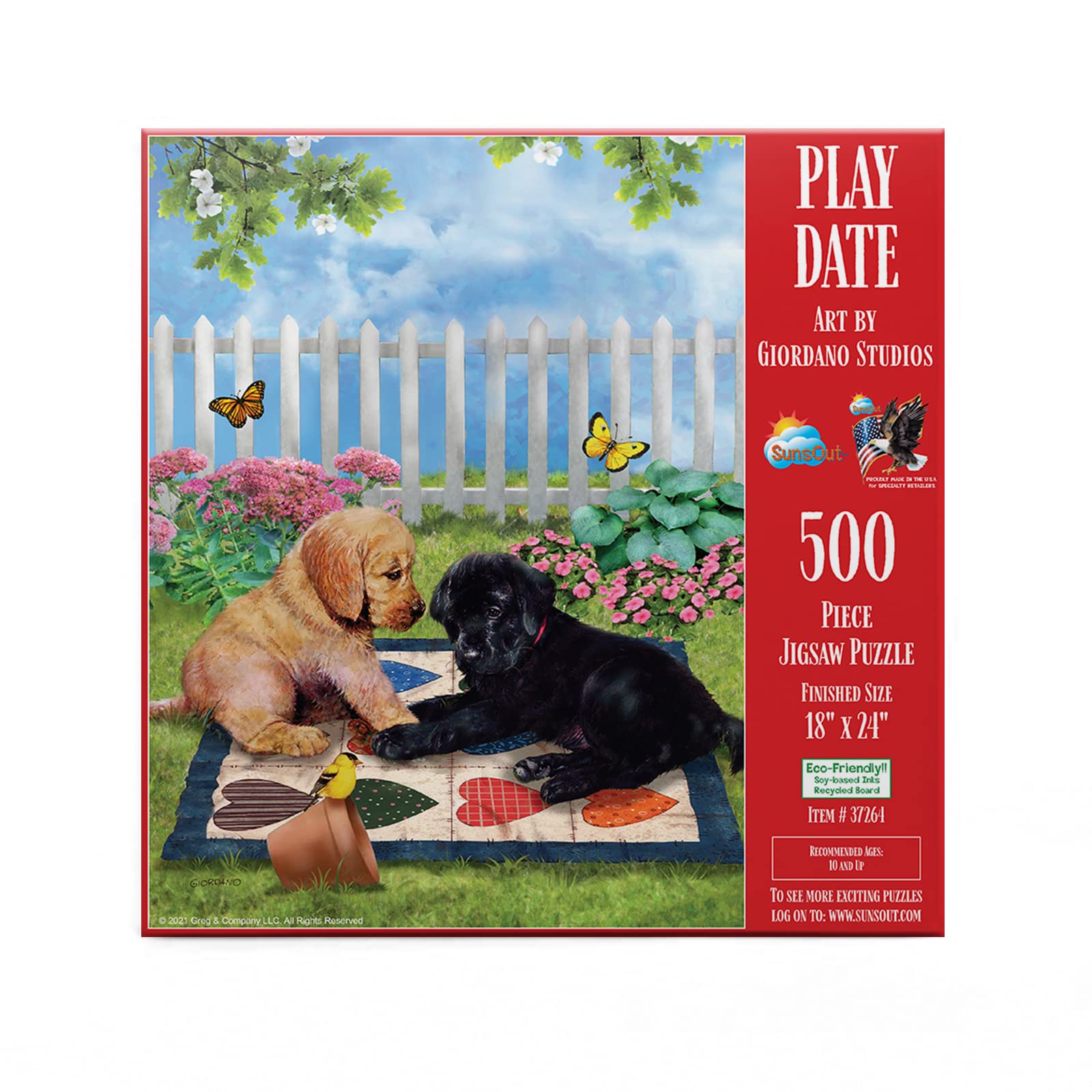 SunsOutPlay Date - 500 pc Jigsaw Puzzle by Artist: Giordano Studios - Finished Size 18" x 24" - MPN# 37264