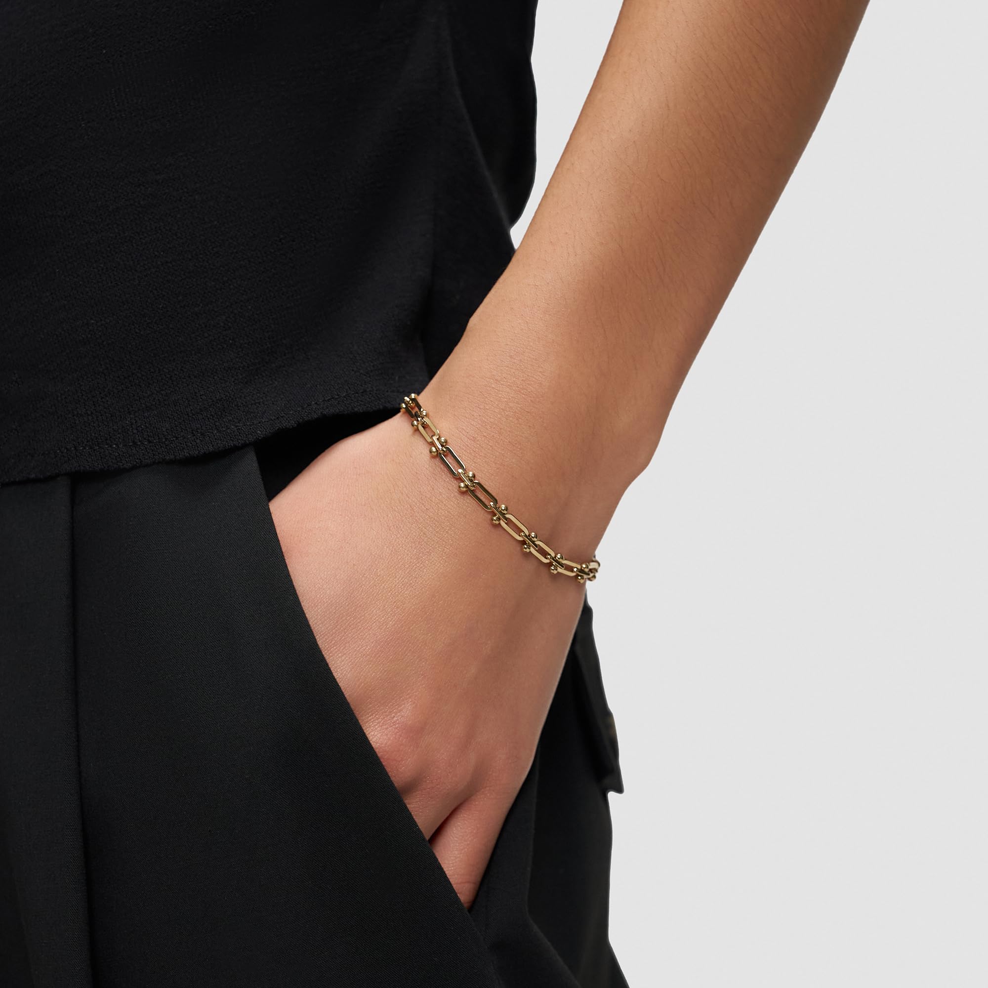 LIEBESKIND BERLIN Damen Schmuck – Armband aus Edelstahl – Silber & Gold – modernes, urbanes Design – stilvoll, markant & kombinierbar zu jedem Look