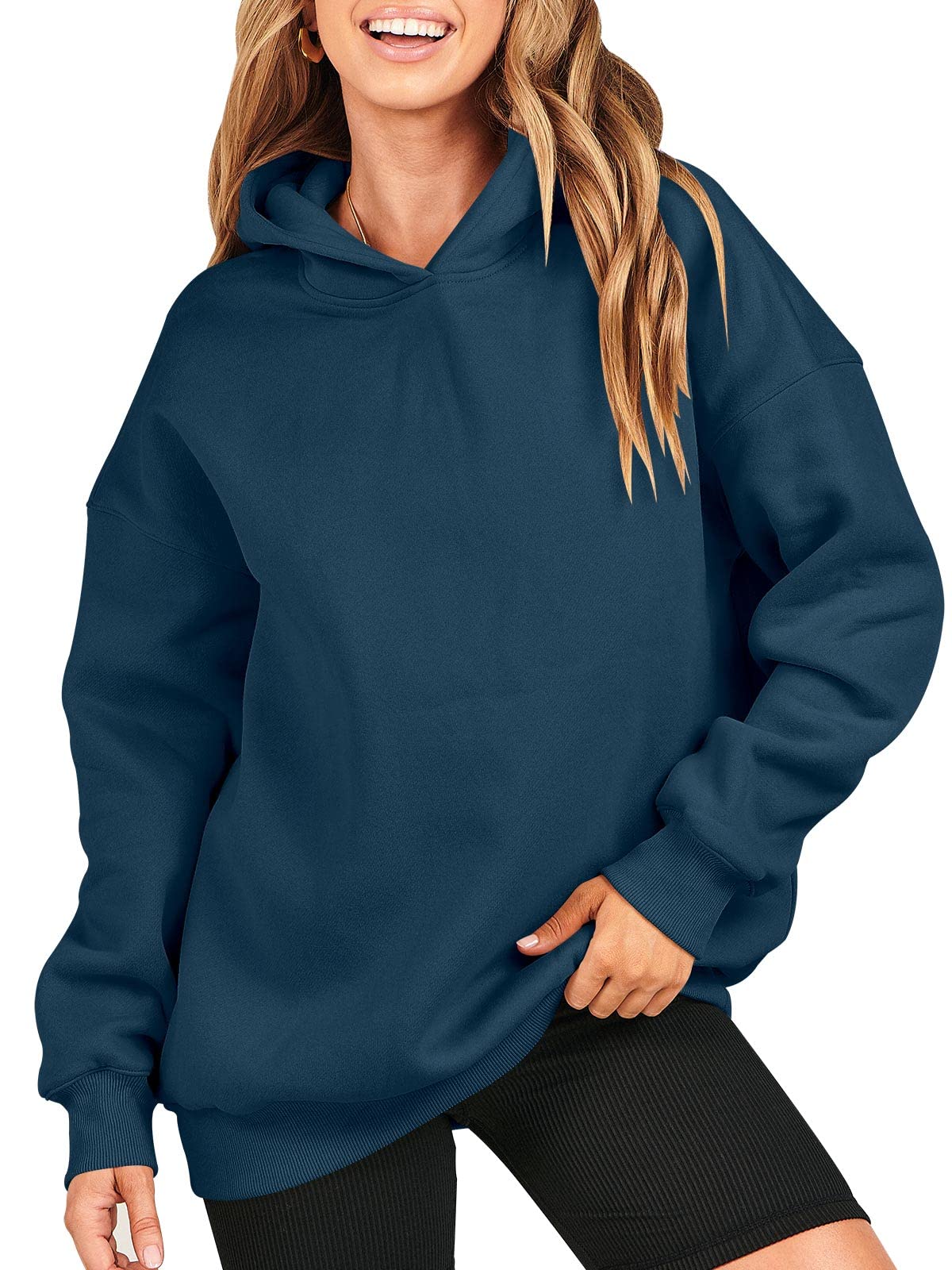 ANRABESS Women's Oversized Hoodies Fleece Hooded Sweatshirts Casual Long Sleeve Pullover Loose 2023 Fall Clothes