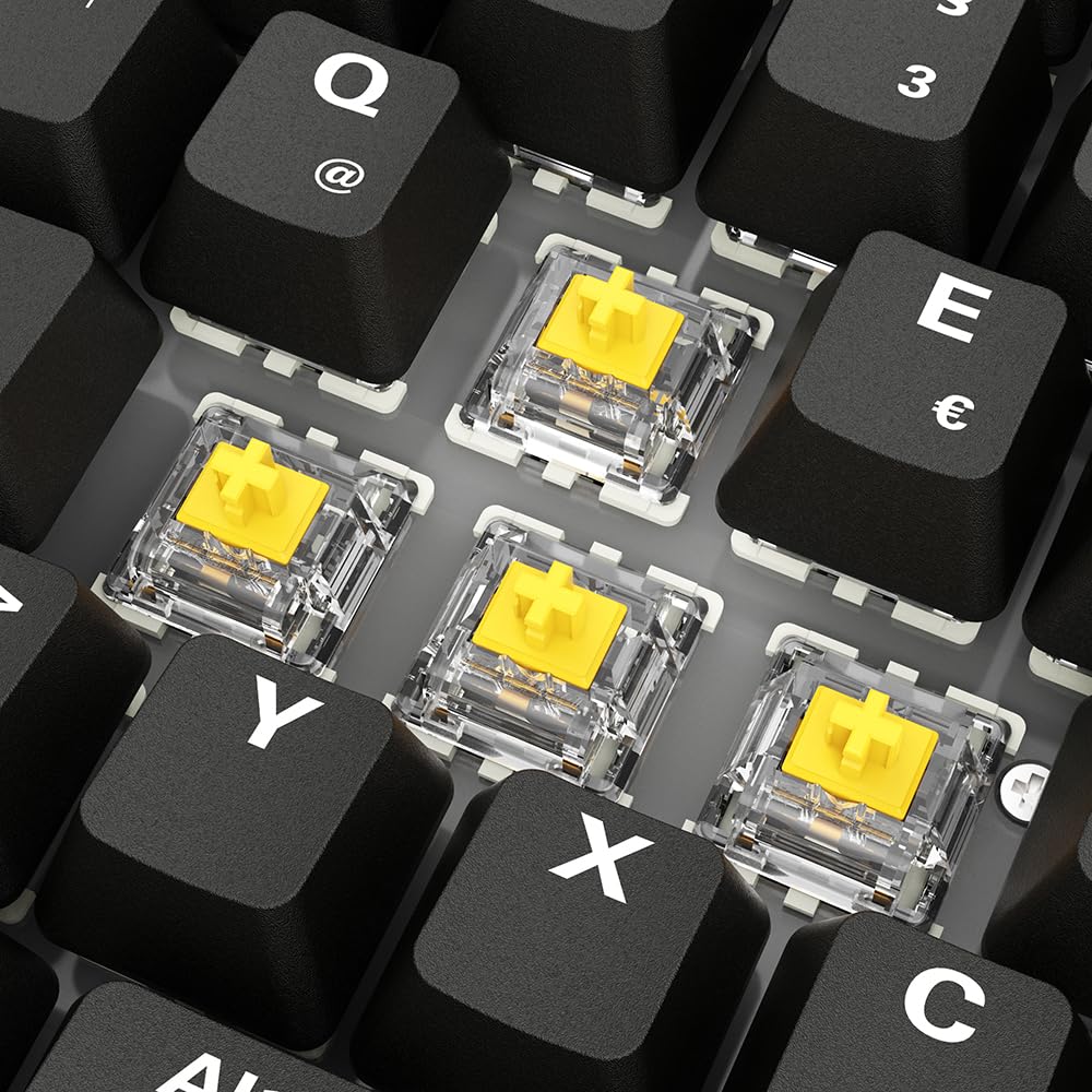 Sharkoon SGK50 S2 PBT Schwarz, RGB, Gateron GPRO Gelb