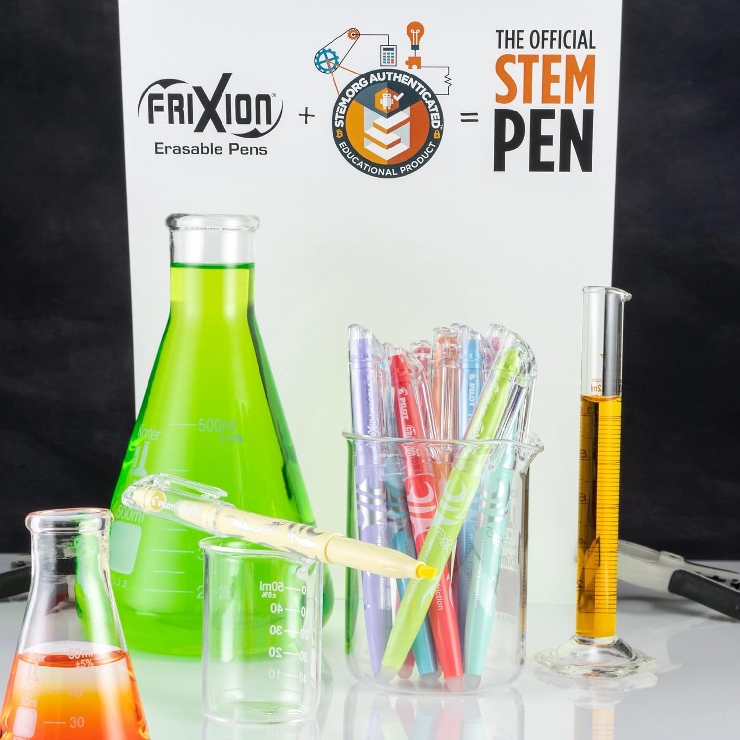 PILOT Pen 8035 FriXion Light Pastel Collection Erasable Highlighters, Chisel Tip, Assorted Color Inks, Tub of 36