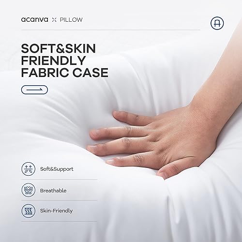 Miniatura 3 de Acanva Relleno de almohada prémium con relleno de microfibra, soporte lumbar relleno decorativo para sofá, cama, sofá y sillas, 12 x 20 pulgadas, 2