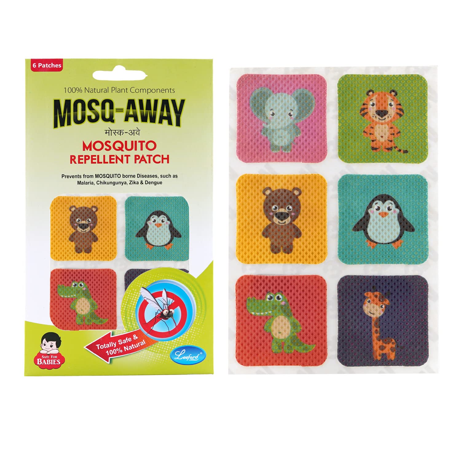 Leeford Mosq Away Mosquito Repellent Patches Pack Of 4 (24 patches) Natural Repellent Mosquito Patches for Kids,babies & Adults|Mosquito Repellent Stickers for Travel Outdoor Indoor|8 Hrs Protection (B09778TB44) Amazon Price History, Amazon Price Tracker